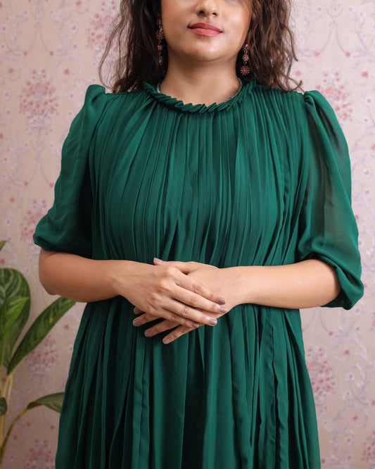 Chiffon Georgette Midi Dress- FC001